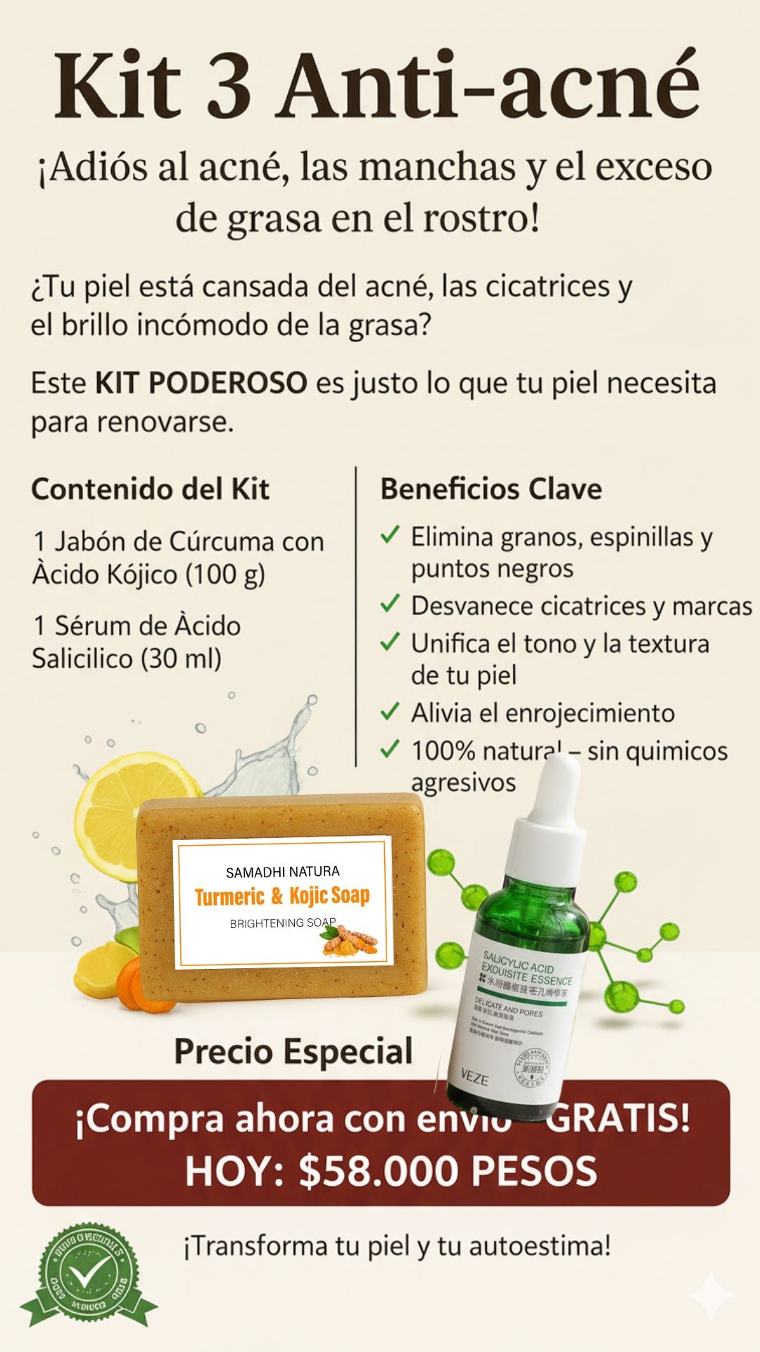 KIT 3 ANTI ACNE